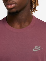 Nike Pink Smoke Short Sleeve Club T-Shirt - Image 3 of 3