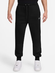 Nike Black Club Fleece Cuffed Joggers - Image 1 of 3