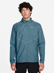 Nike Smokey Blue Miler UV Repel Running Jacket - Image 1 of 4