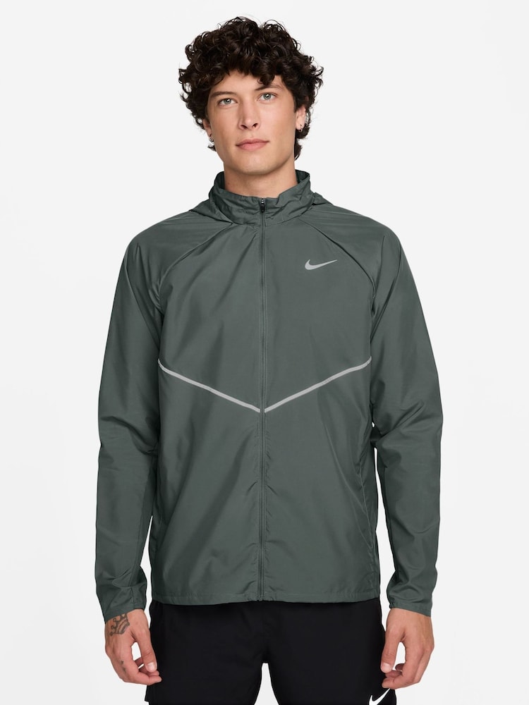 Nike Camo Green Miler UV Repel Running Jacket - Image 1 of 4