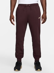 Rojo - Pantalones de chándal de polar con bajo ajustado Club de Nike - Imagen 1 de 3