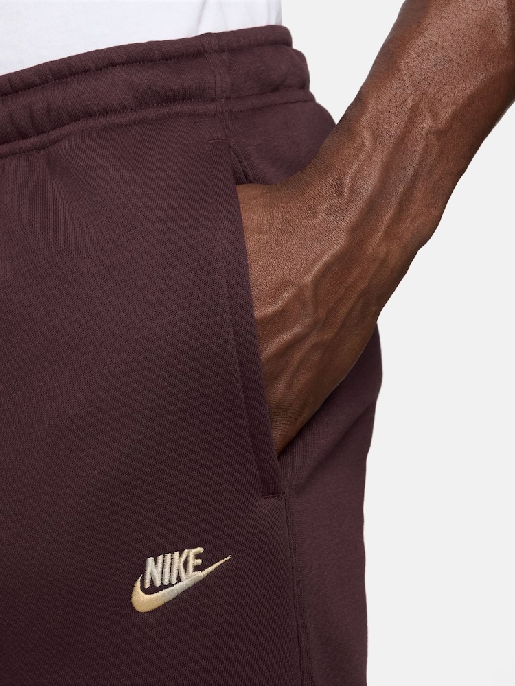 Rojo - Pantalones de chándal de polar con bajo ajustado Club de Nike - Imagen 3 de 3