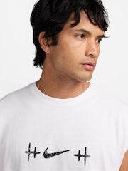 Nike White Sleeveless T-Shirt - Image 3 of 3