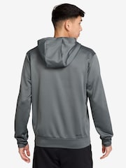 Røgblå - Nike Therma-FIT Flex Fleece Trænings-hættetrøje med lynlås - Billede 2 af 3