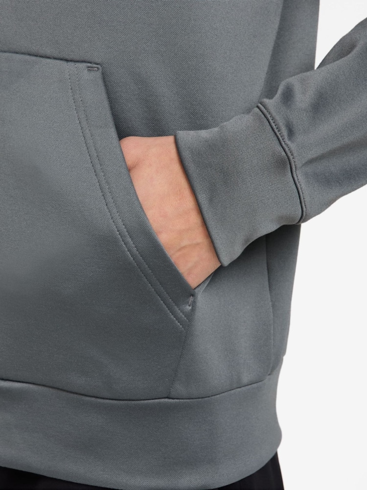 Røgblå - Nike Therma-FIT Flex Fleece Trænings-hættetrøje med lynlås - Billede 3 af 3