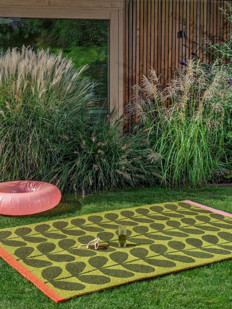 Orla Kiely OR Solid Stem Seagrass outdoor Solid Stem Outdoor Rug - Image 1 of 5 Orla Kiely OR Solid Stem Seagrass outdoor Solid Stem Outdoor Rug - Image 1 of 5