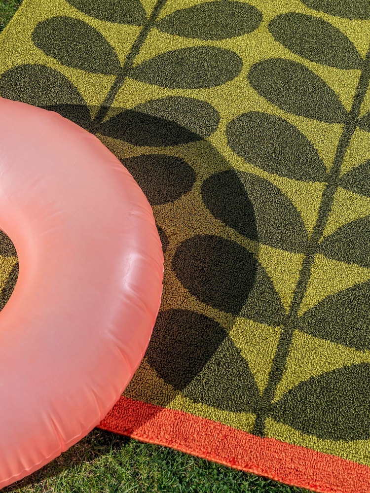 Orla Kiely OR Solid Stem Seagrass outdoor Solid Stem Outdoor Rug - Image 5 of 5 Orla Kiely OR Solid Stem Seagrass outdoor Solid Stem Outdoor Rug - Image 5 of 5