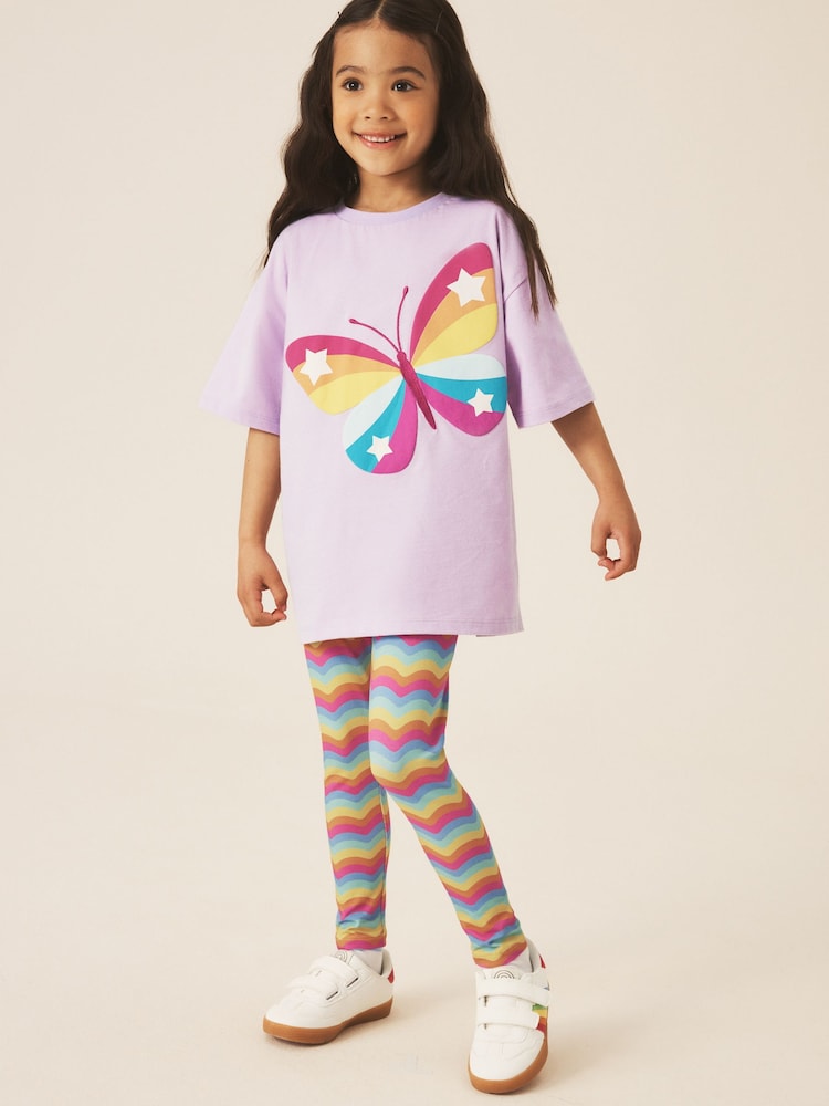 레인보우 웨이브 - Little Bird by Jools Oliver T-Shirt and Leggings 2 Piece Set - 11의 이미지 1