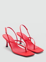 Mango Red Strappy Heels - Image 1 of 3