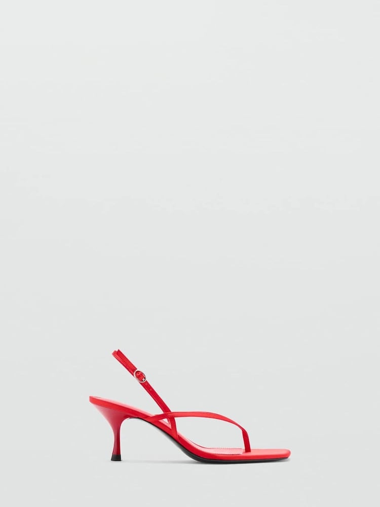 Mango Red Strappy Heels - Image 2 of 3