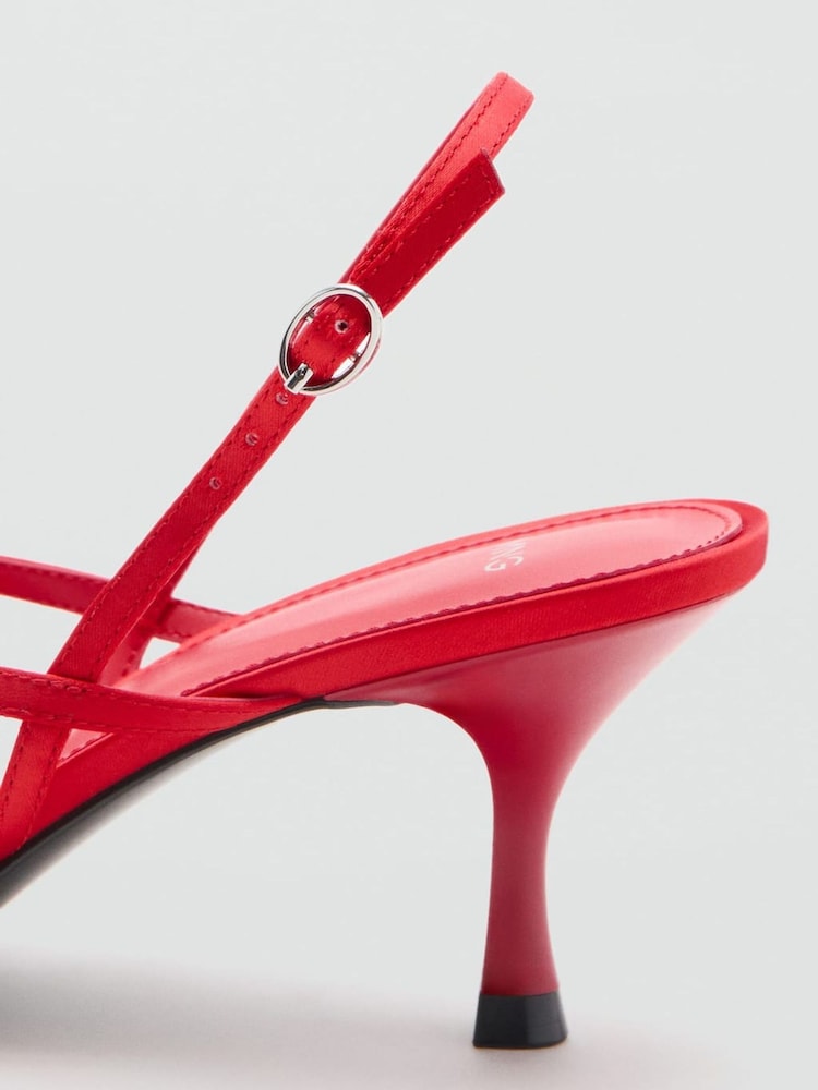 Mango Red Strappy Heels - Image 3 of 3