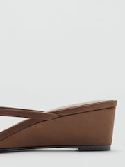 Mango Brown Wedge Heels - Image 3 of 3