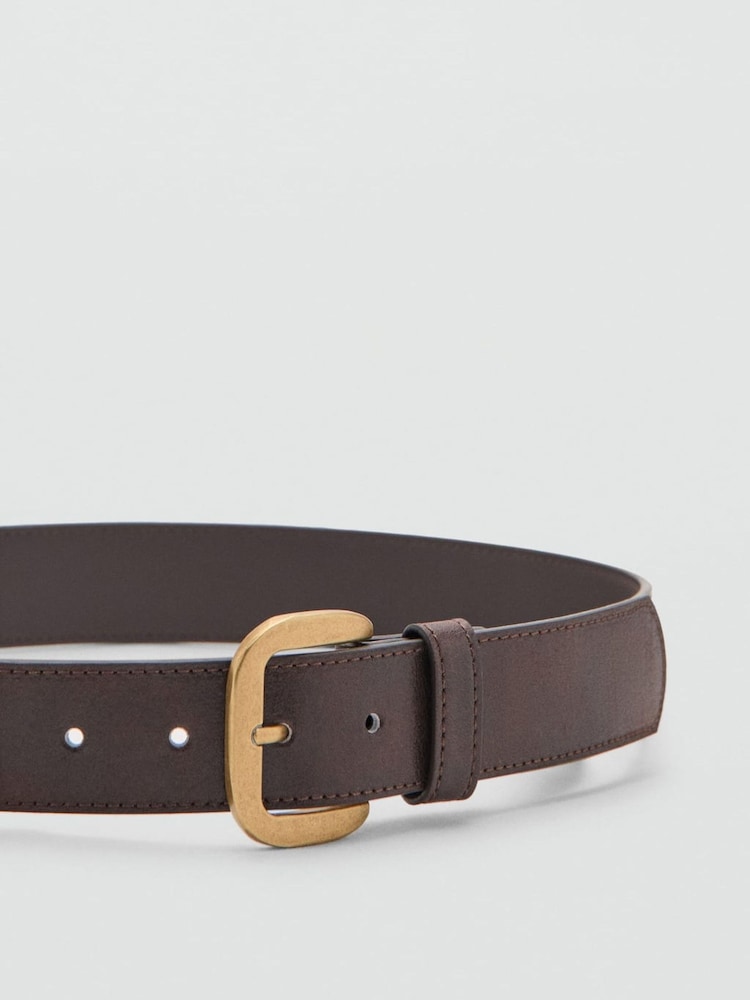 Mango Brown Buckle Belt - Image 2 of 3