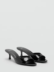 Mango Black Slip On Heels - Image 1 of 3