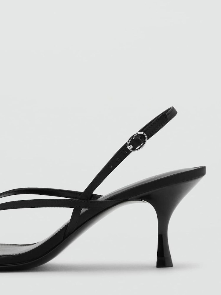 Mango Black Strappy Heels - Image 4 of 4