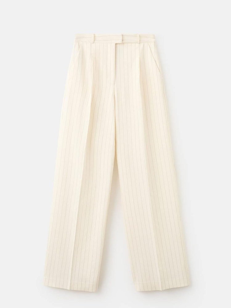 Mango White Wide Leg Trousers - Image 4 of 4