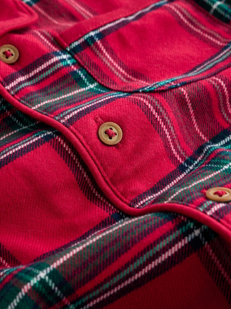 Red Check Christmas Button Down Pyjamas (9mths-10yrs) - Image 8 of 8 Red Check Christmas Button Down Pyjamas (9mths-10yrs) - Image 8 of 8