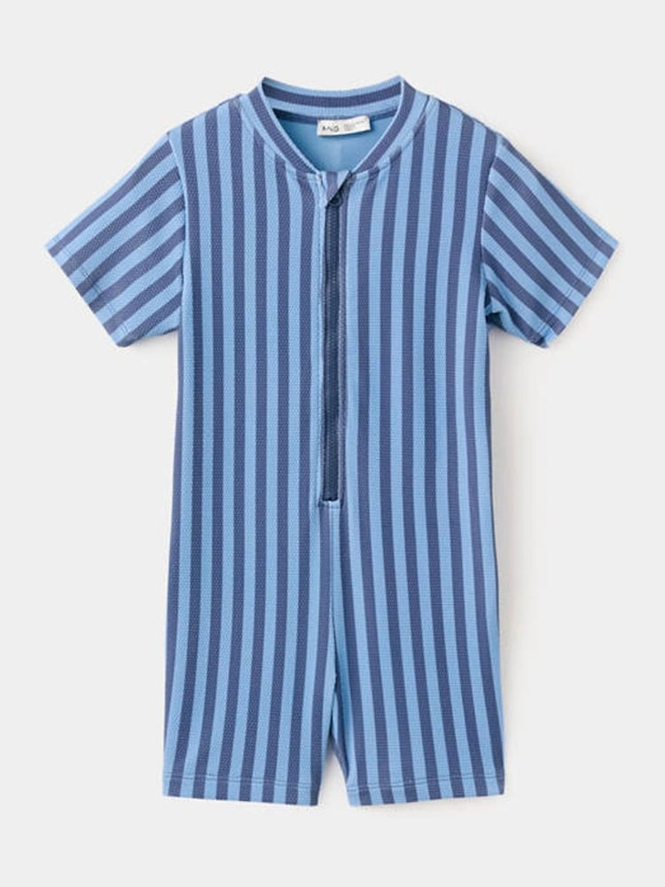 Mango Blue Short Sleeve Swimsuit - Image 1 of 2