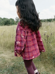 Red Check Goose Long Sleeve Blouse and Leggings Set (3mths-7yrs) - Image 3 of 9