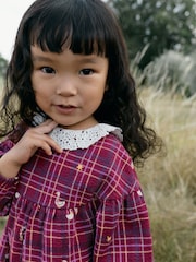 Red Check Goose Long Sleeve Blouse and Leggings Set (3mths-7yrs) - Image 4 of 9