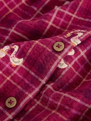 Red Check Goose Long Sleeve Blouse and Leggings Set (3mths-7yrs) - Image 8 of 9