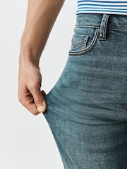 Dark Blue Tint Slim Fit Motion Flex Jeans - Image 5 of 6