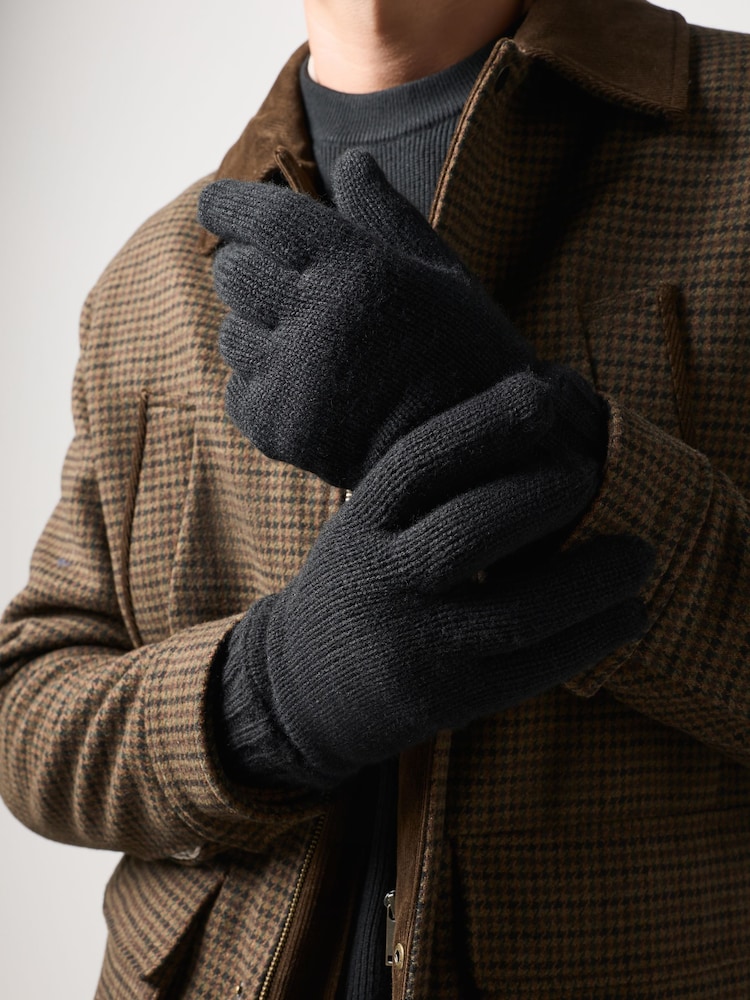 Black Thinsulate Knitted Gloves - Image 2 of 5 Black Thinsulate Knitted Gloves - Image 2 of 5