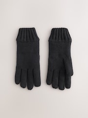 Black Thinsulate Knitted Gloves - Image 3 of 5