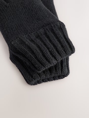 Black Thinsulate Knitted Gloves - Image 4 of 5