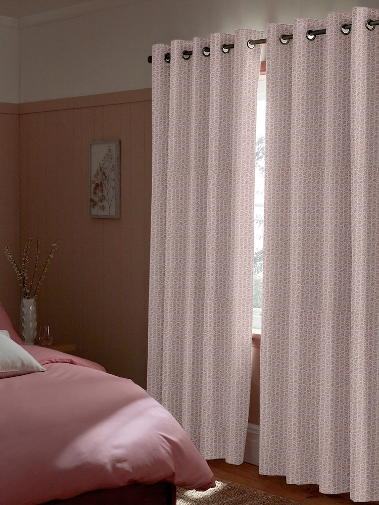 Carnation Pink Eliza Made to Measure Curtains - Image 2 of 10 Carnation Pink Eliza Made to Measure Curtains - Image 2 of 10