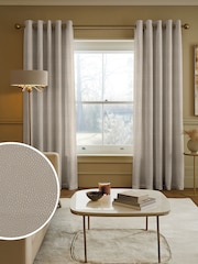 Natural Taupe Stipple Made to Measure Curtains - Image 1 of 9