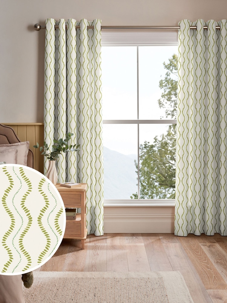 Olive Green Anton Made to Measure Curtains - Image 1 of 10 Olive Green Anton Made to Measure Curtains - Image 1 of 10