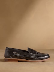 Russell & Bromley Black Larton Loafers - Image 2 of 7