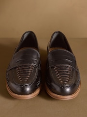 Russell & Bromley Black Larton Loafers - Image 3 of 7