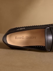 Russell & Bromley Black Larton Loafers - Image 5 of 7
