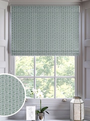 Seafoam Blue Eliza Made to Measure Roman Blind - Image 1 of 7