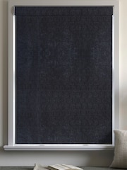 Ink Blue Chenille Made to Measure Roman Blind - Image 5 of 6