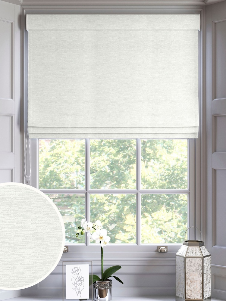 Dove Grey Gleam Made to Measure Roman Blind - Image 1 of 6