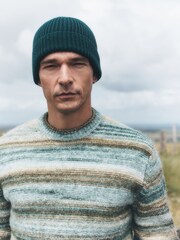 Forest Green Knitted Beanie - Image 1 of 1