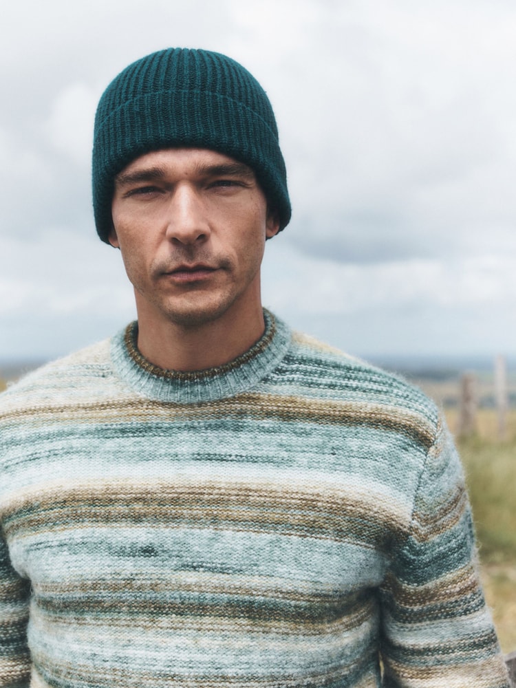 Forest Green Knitted Beanie - Image 1 of 1 Forest Green Knitted Beanie - Image 1 of 1