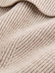Neutral Fine Knitted Beanie - Image 5 of 5