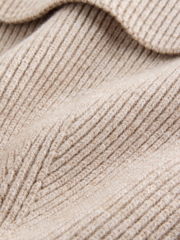 Neutral Fine Knitted Beanie - Image 5 of 5