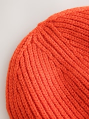 Orange Knitted Beanie - Image 4 of 4