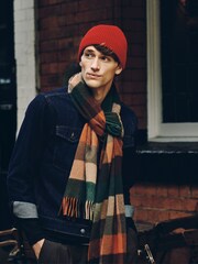 Red Knitted Beanie - Image 2 of 2