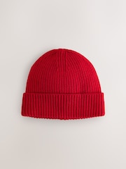 Red Knitted Beanie - Image 3 of 5