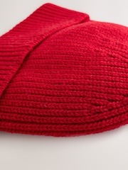 Red Knitted Beanie - Image 5 of 5
