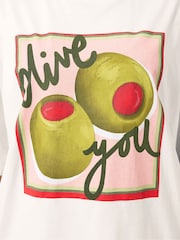 Yours Curve White Limited You Slogan T-Shirt - Image 4 of 5