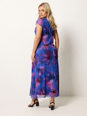 Μπλε - Φόρεμα Yours Curve Mesh Μακρύ φόρεμα - Εικόνα 3 από 5