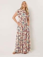 Long Tall Sally Red Shirred Waist Maxi Dress - Image 1 of 5