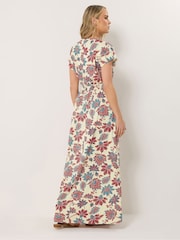 Long Tall Sally Red Shirred Waist Maxi Dress - Image 3 of 5